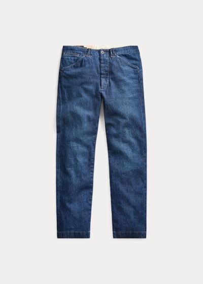 Ralph Lauren Slim Straight Denim Bukser Herre Danmark (FZPVS6985)